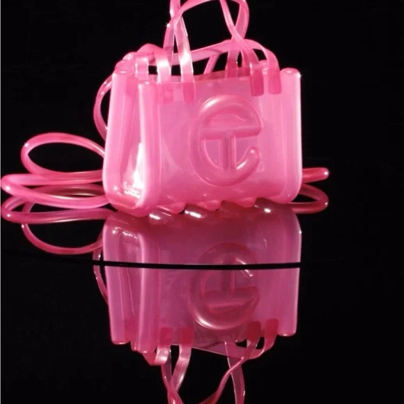 Telfar Small Jelly Shopper - Clear Pink - Picture 4 of 4